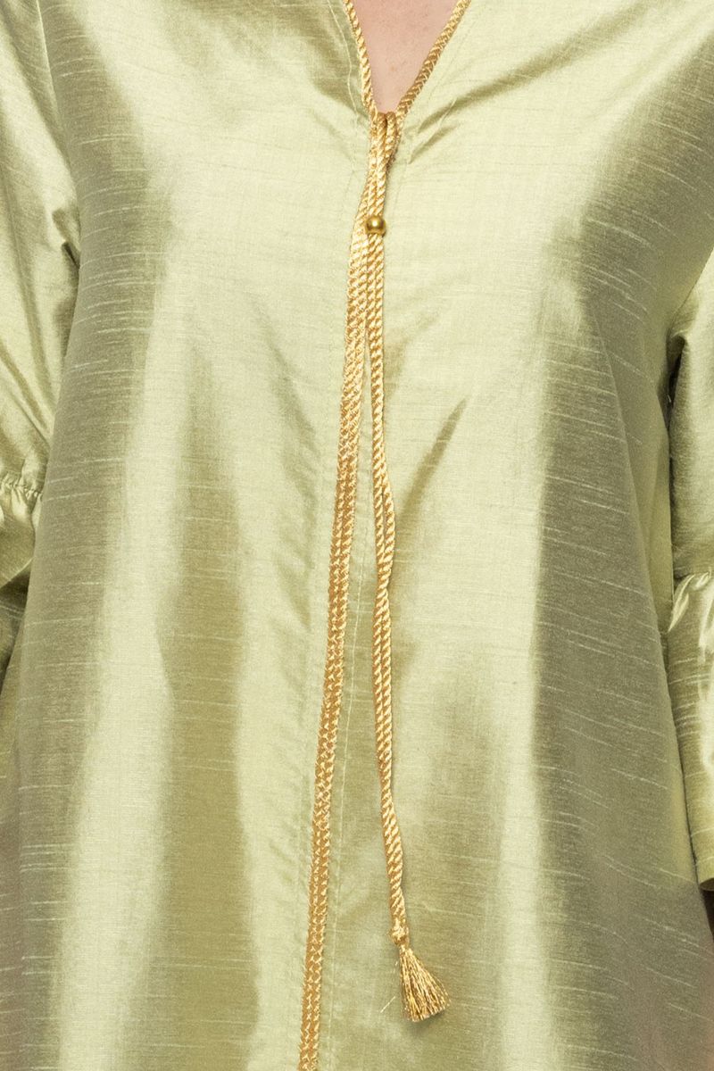 فستان نسائي ماكسي بأكمام ثلاث أرباع