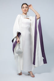 Bead Embellished Cape Style Maxi Dress - A Masterpiece for Special Occasions