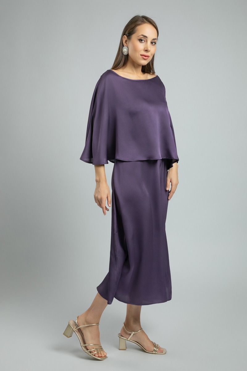 Women's Greek Style One-Shoulder Midi Dress