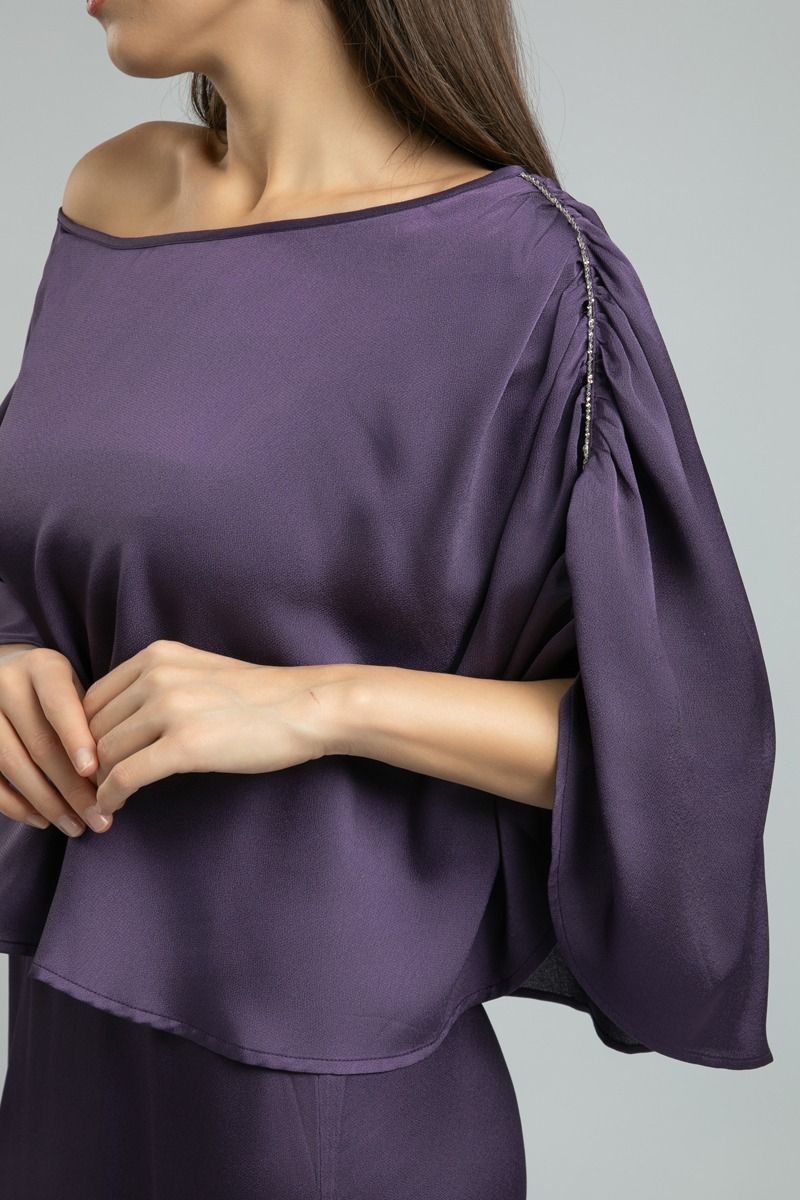 Women's Greek Style One-Shoulder Midi Dress