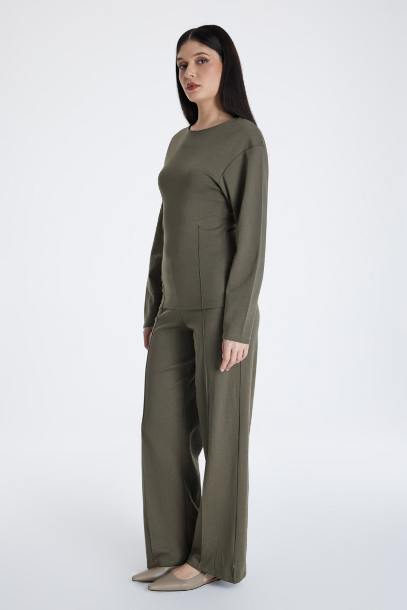 Fitted Long Sleeve Blouse