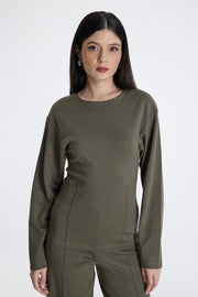 Fitted Long Sleeve Blouse