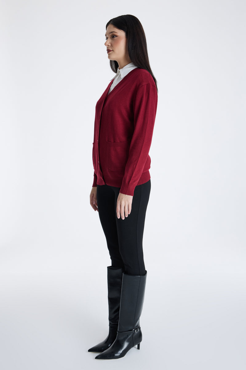 Button Front Knitted Cardigan