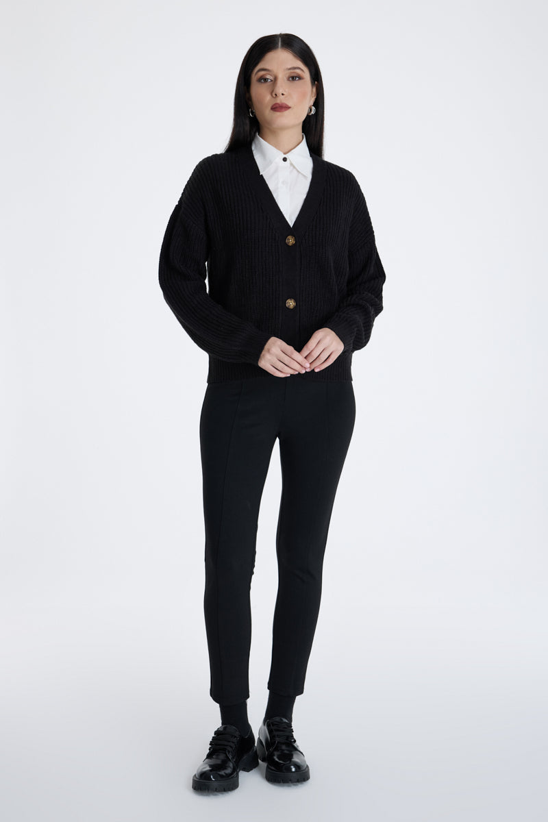 Knitted Button Down Cardigan