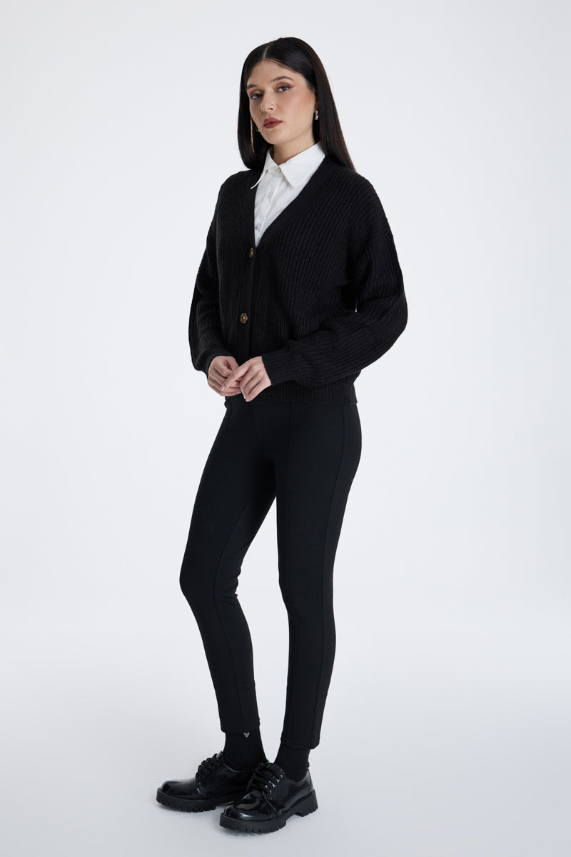 Knitted Button Down Cardigan