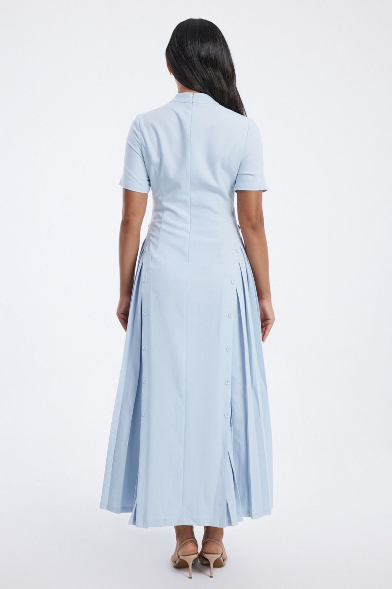 Maxi Dress with Side Button Details