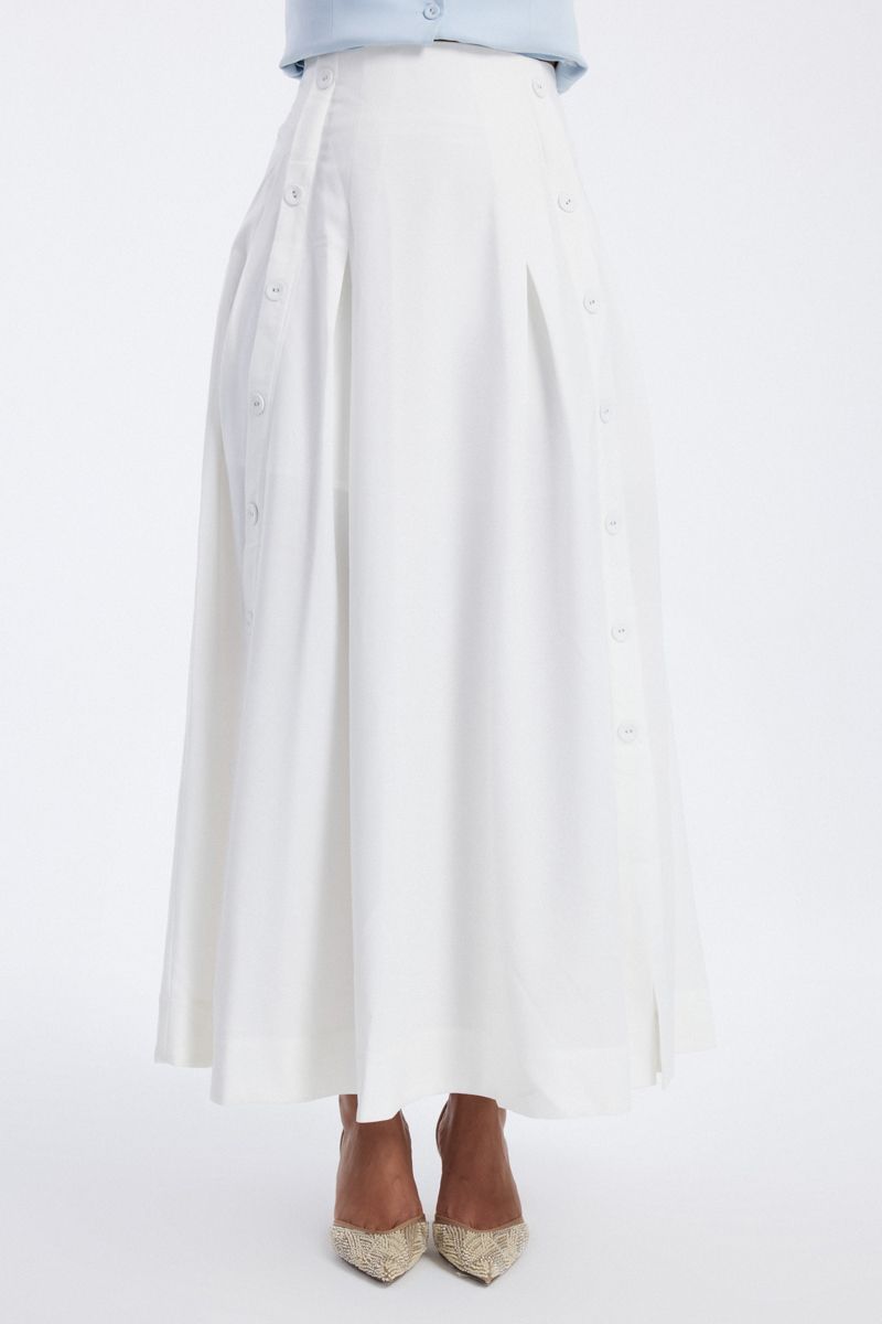 Maxi Skirt with Side Buttons