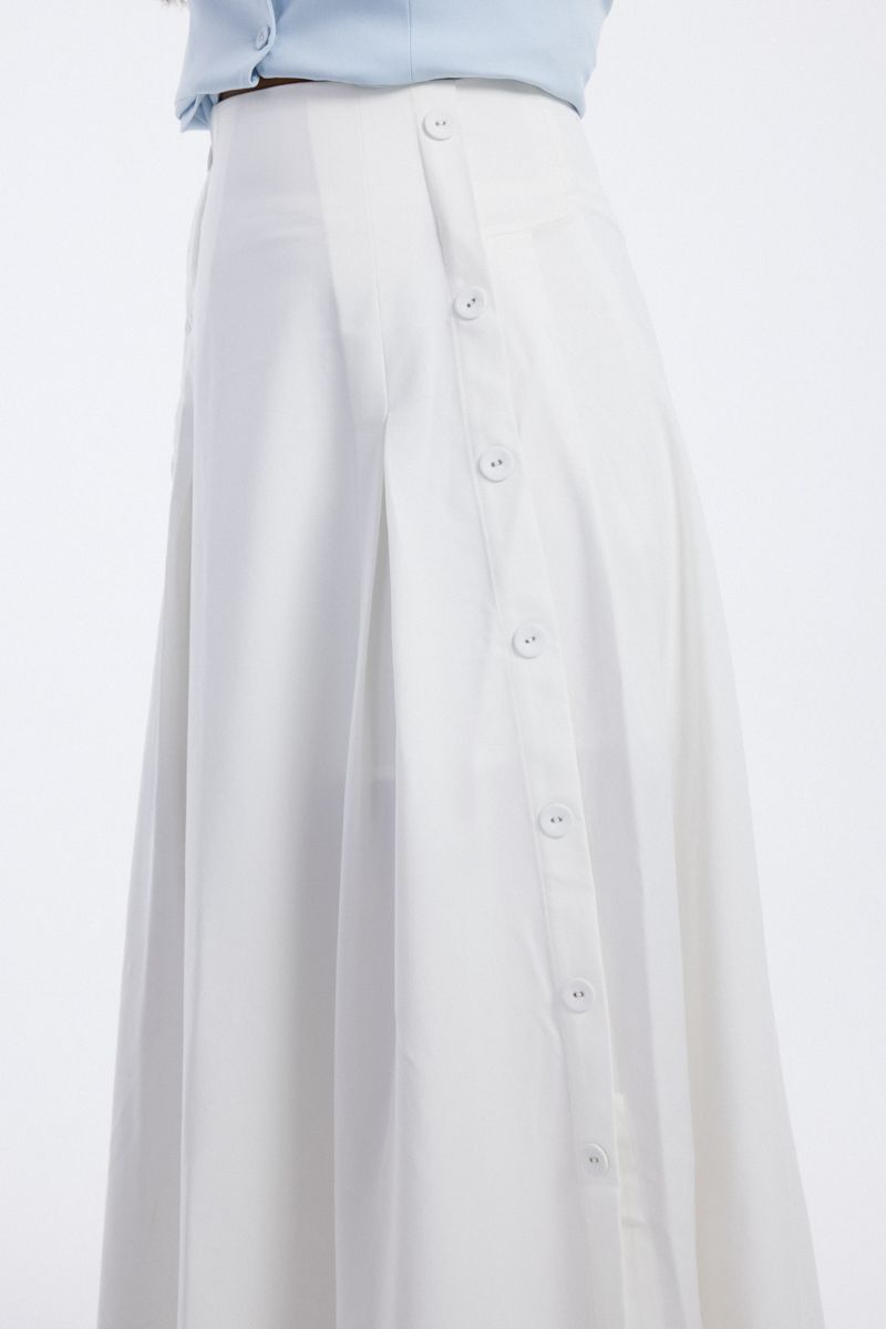 Maxi Skirt with Side Buttons