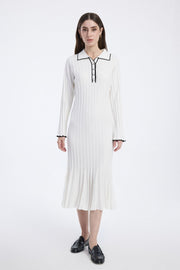 Ribbed Knit Midi Dress