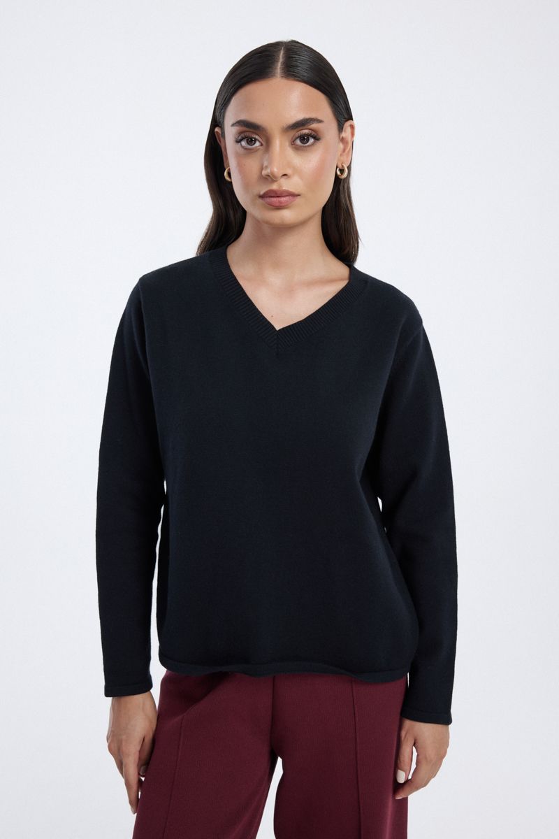 knit blouse with back buttons