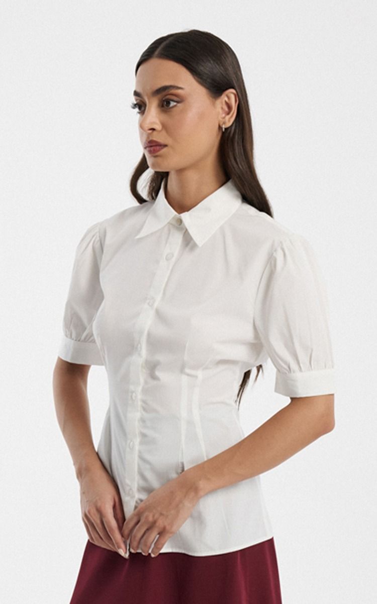 Short Sleeve Shirt with Button Front