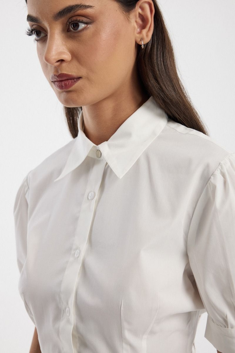 Short Sleeve Shirt with Button Front