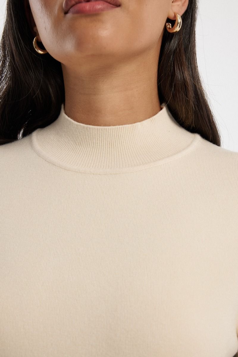 Contrast Longline Knitted Dress