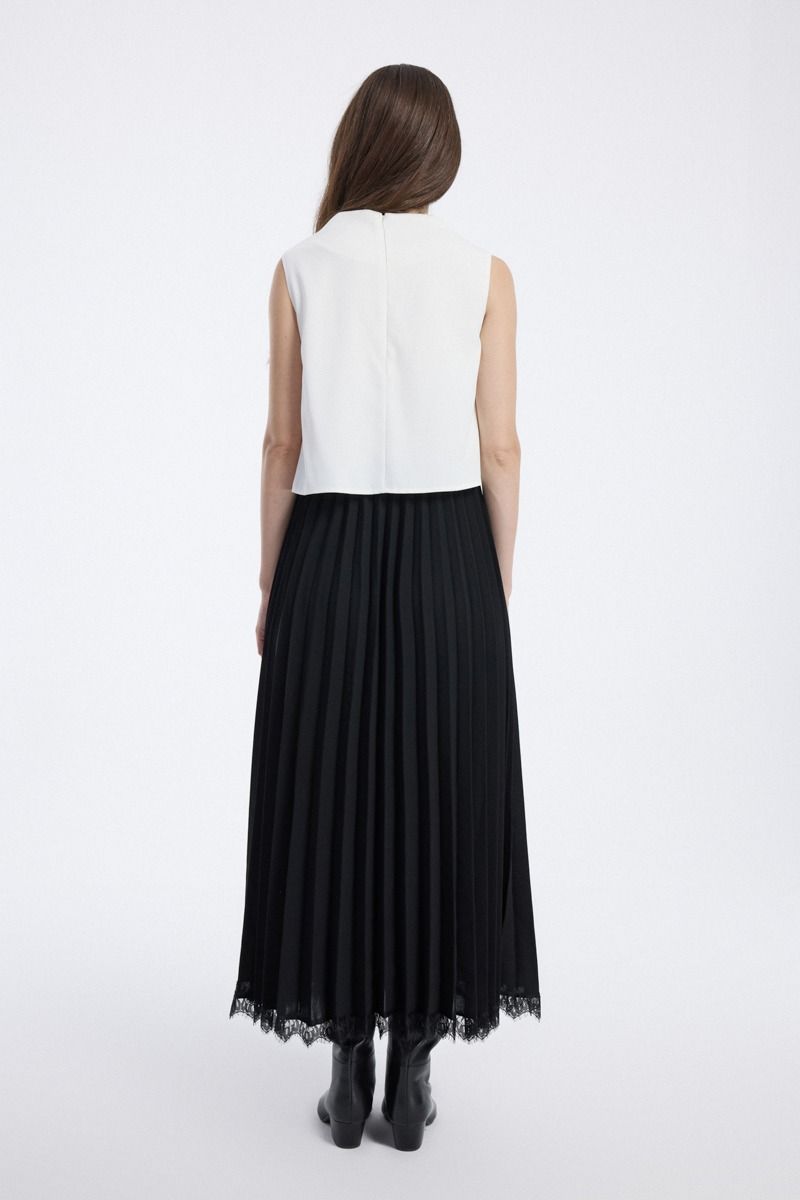 Sleeveless Drape Neck Maxi Dress