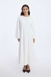 Longline Maxi Dress with Lace Detail