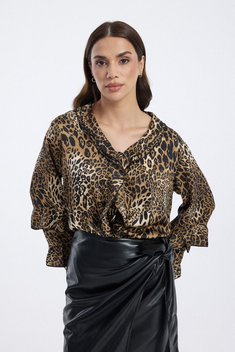 Blouse with Ruffle Detail