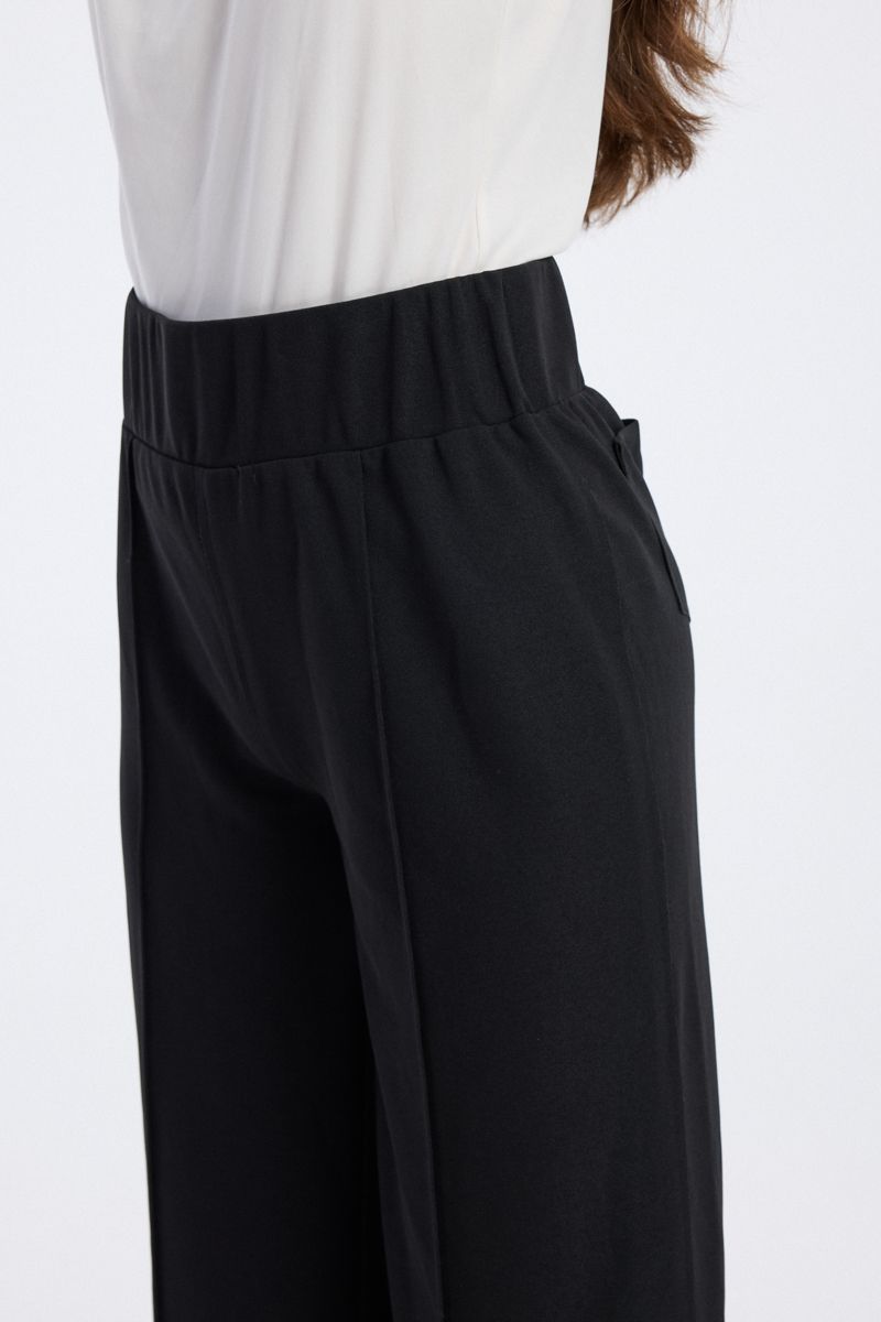 Wide Leg Pants with Back Pockets