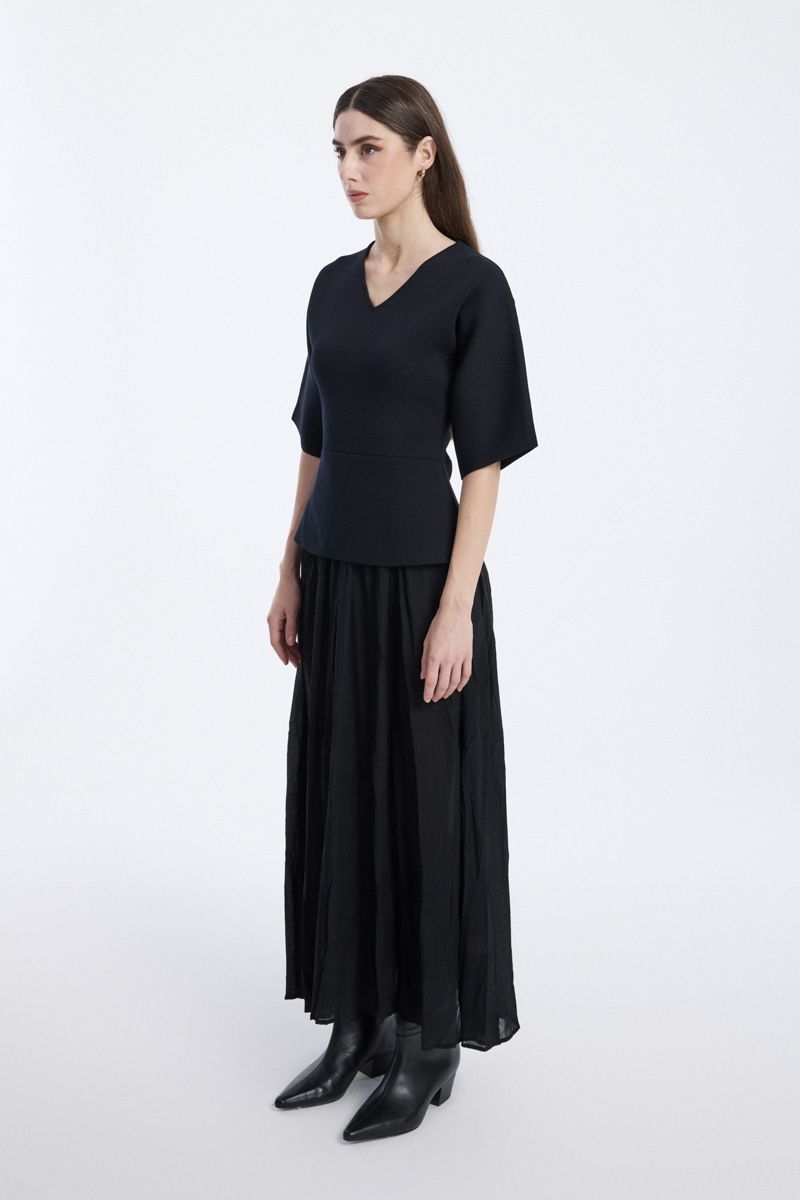 فستان ماكسي مع توب ببلوم