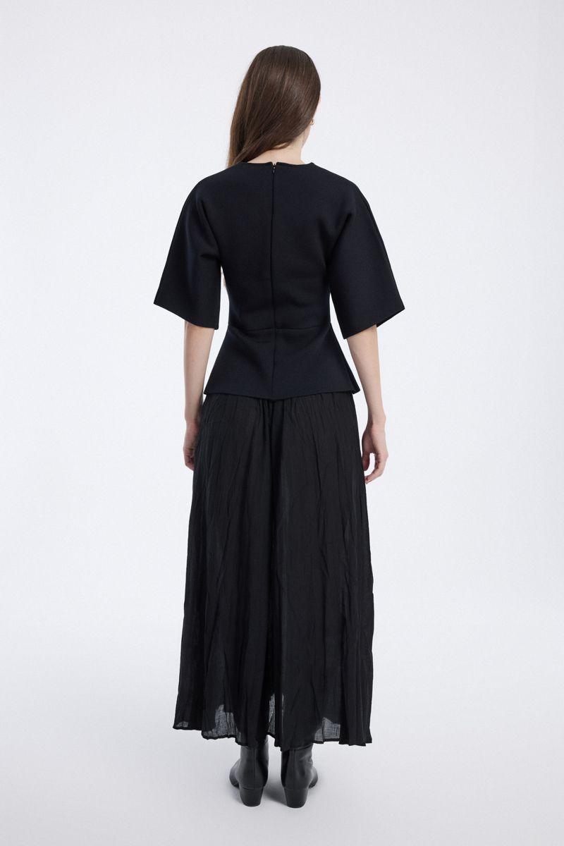 Maxi Dress with Peplum Top