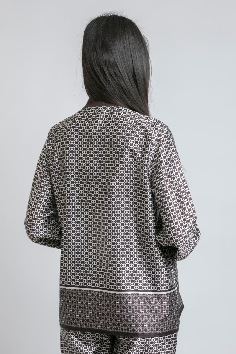 Printed Button Up Shirt