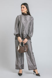 Wide Leg Printed Pants