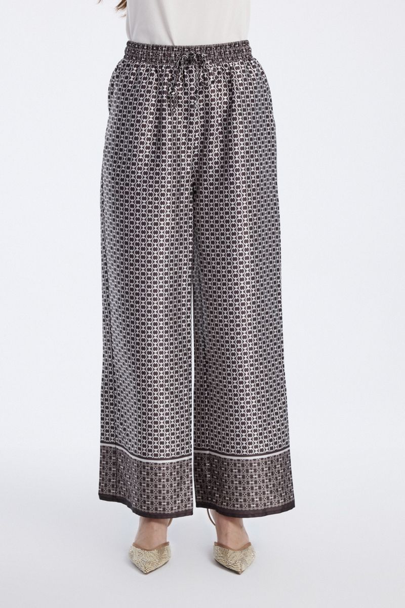 Wide Leg Printed Pants
