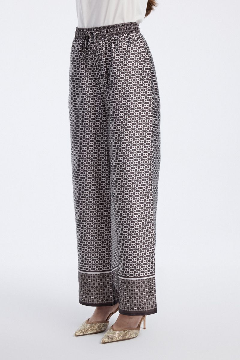 Wide Leg Printed Pants