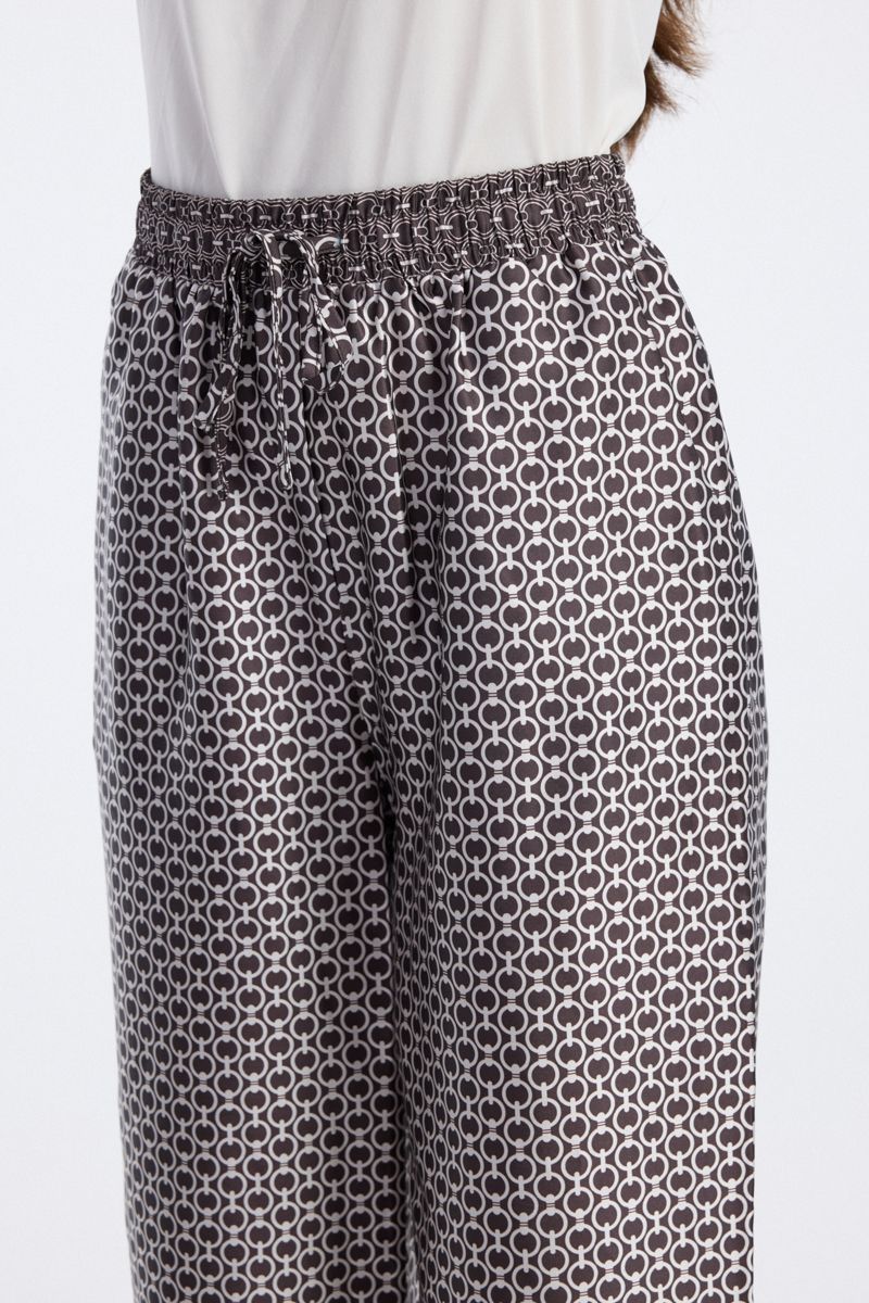 Wide Leg Printed Pants