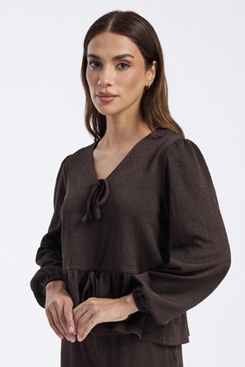 Blouse with Front Tie Details