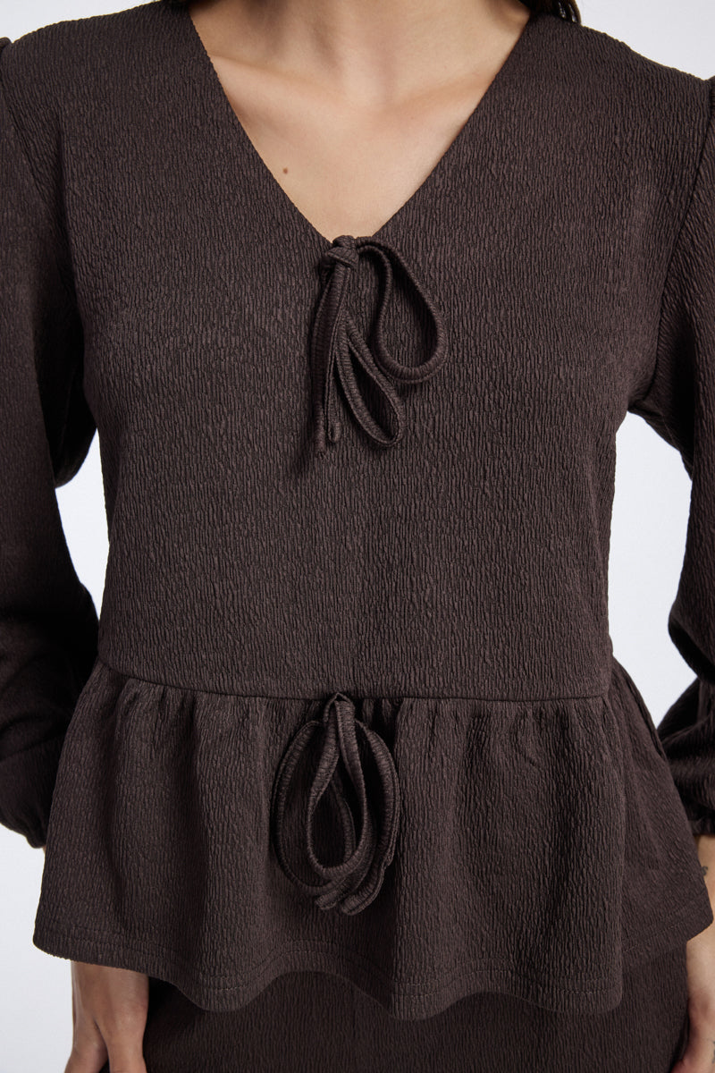 Blouse with Front Tie Details
