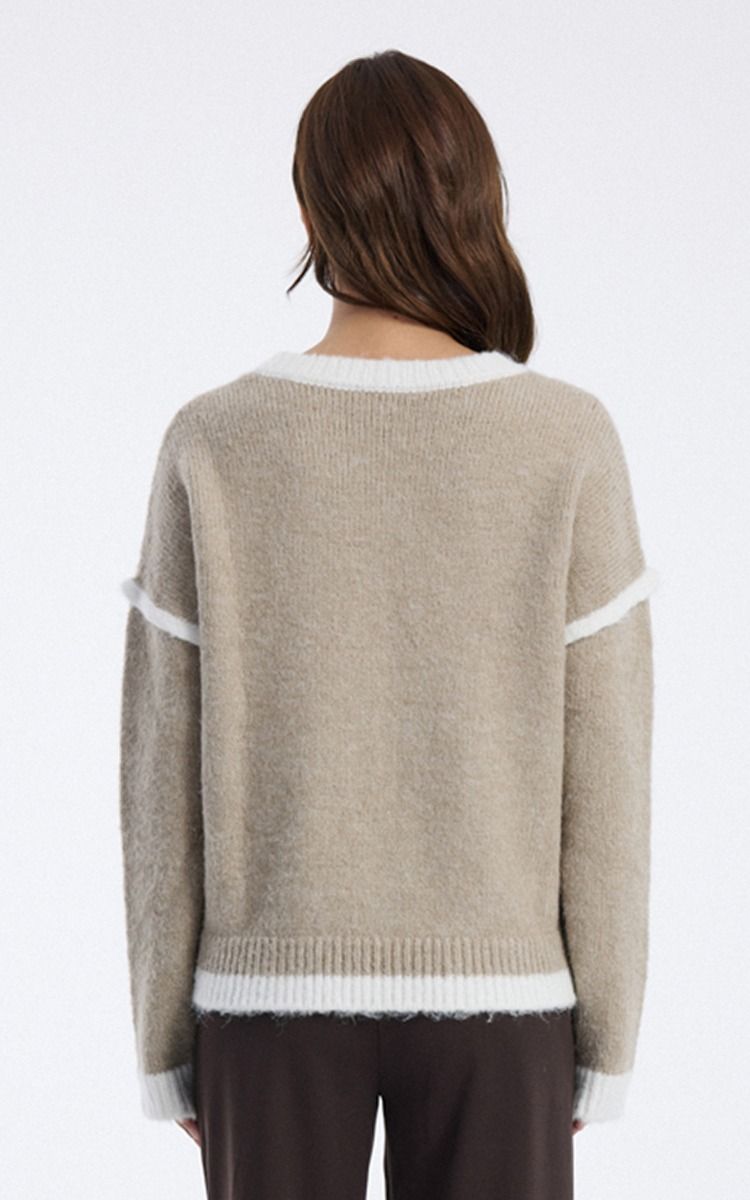 Knitted Sweater with Floral Detail