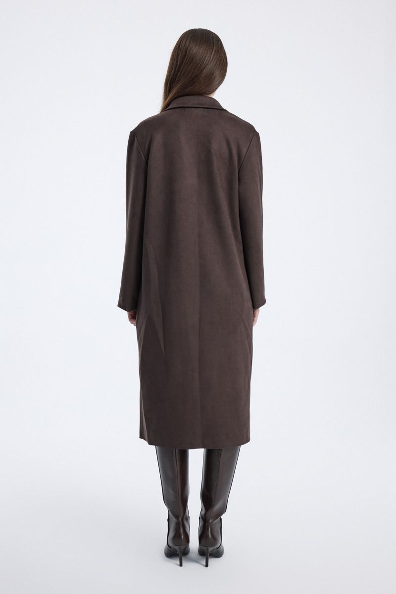 Longline Coat with Side Pockets