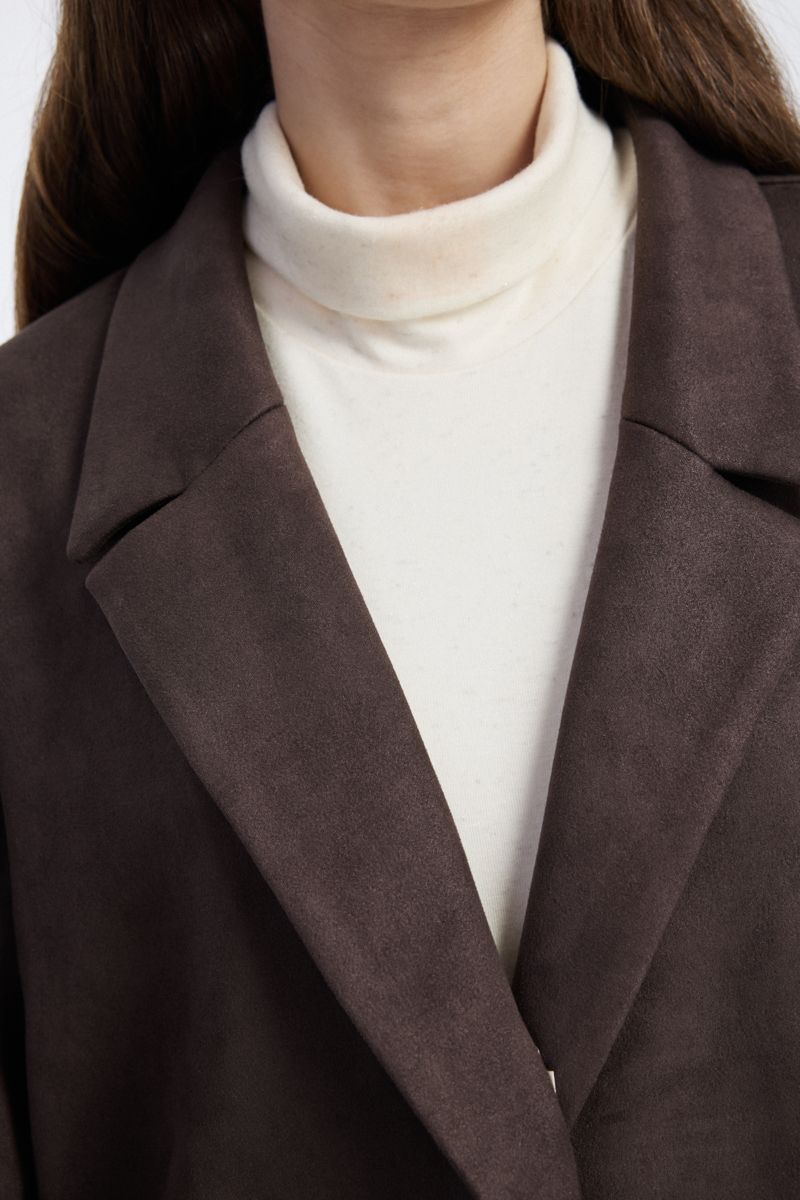 Longline Coat with Side Pockets