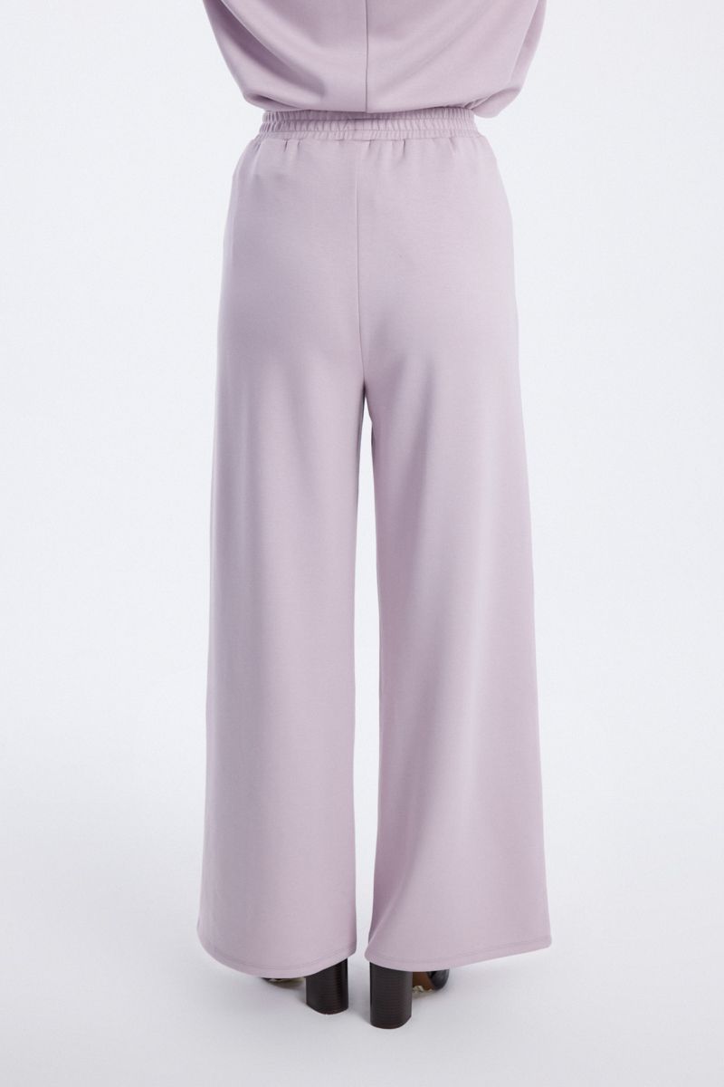 Women Wide Leg Elastic Waist Pants