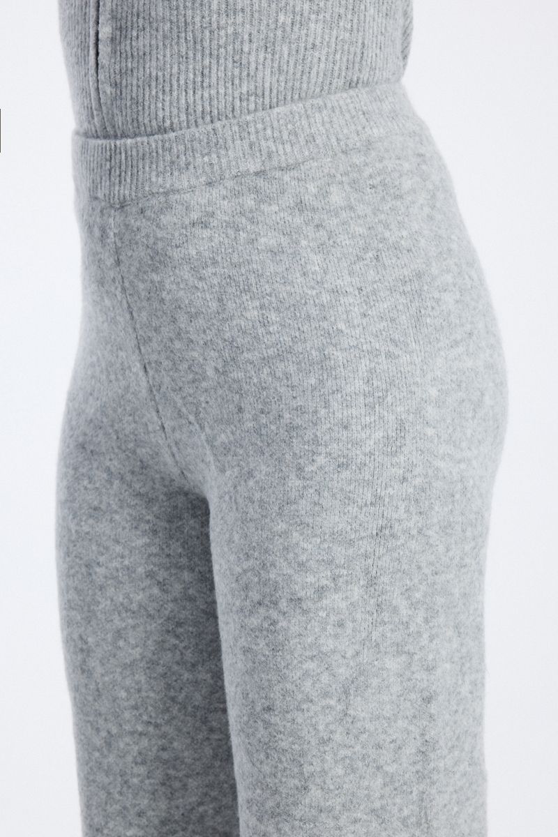 knitted wide leg pants