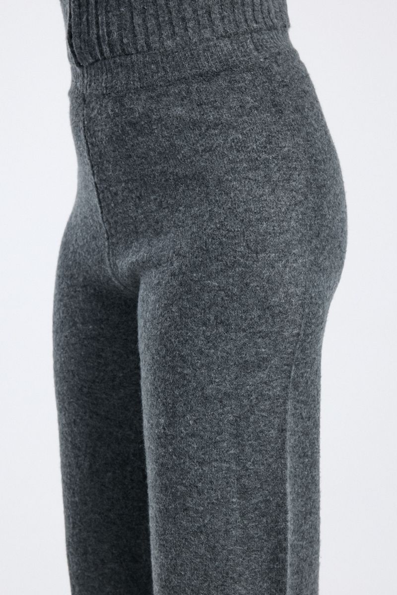knitted wide leg pants