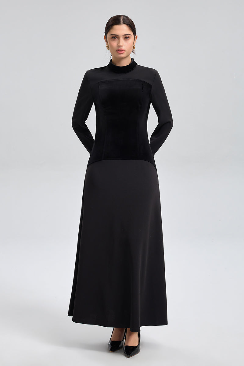 فستان ماكسي بصدريّة كورسيه