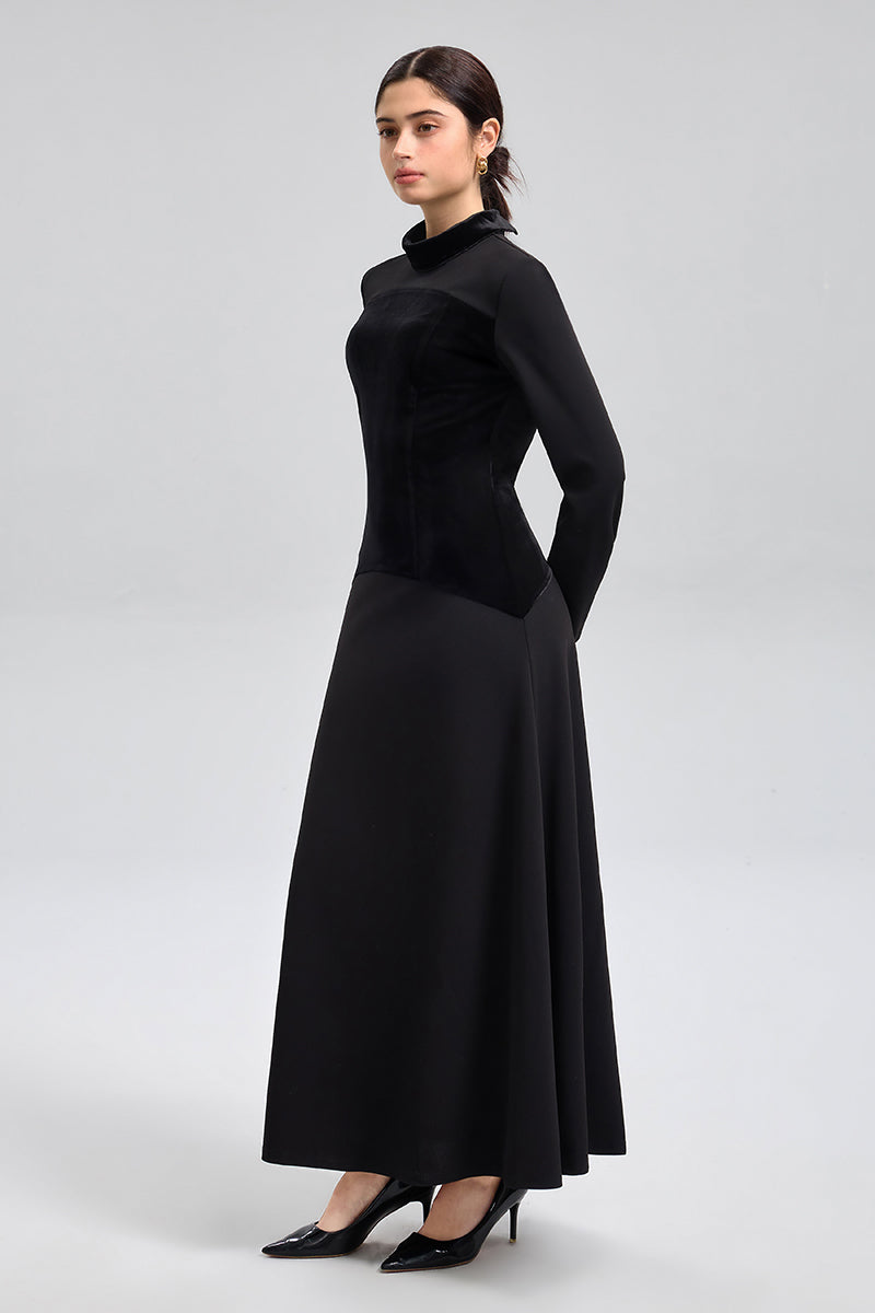 فستان ماكسي بصدريّة كورسيه