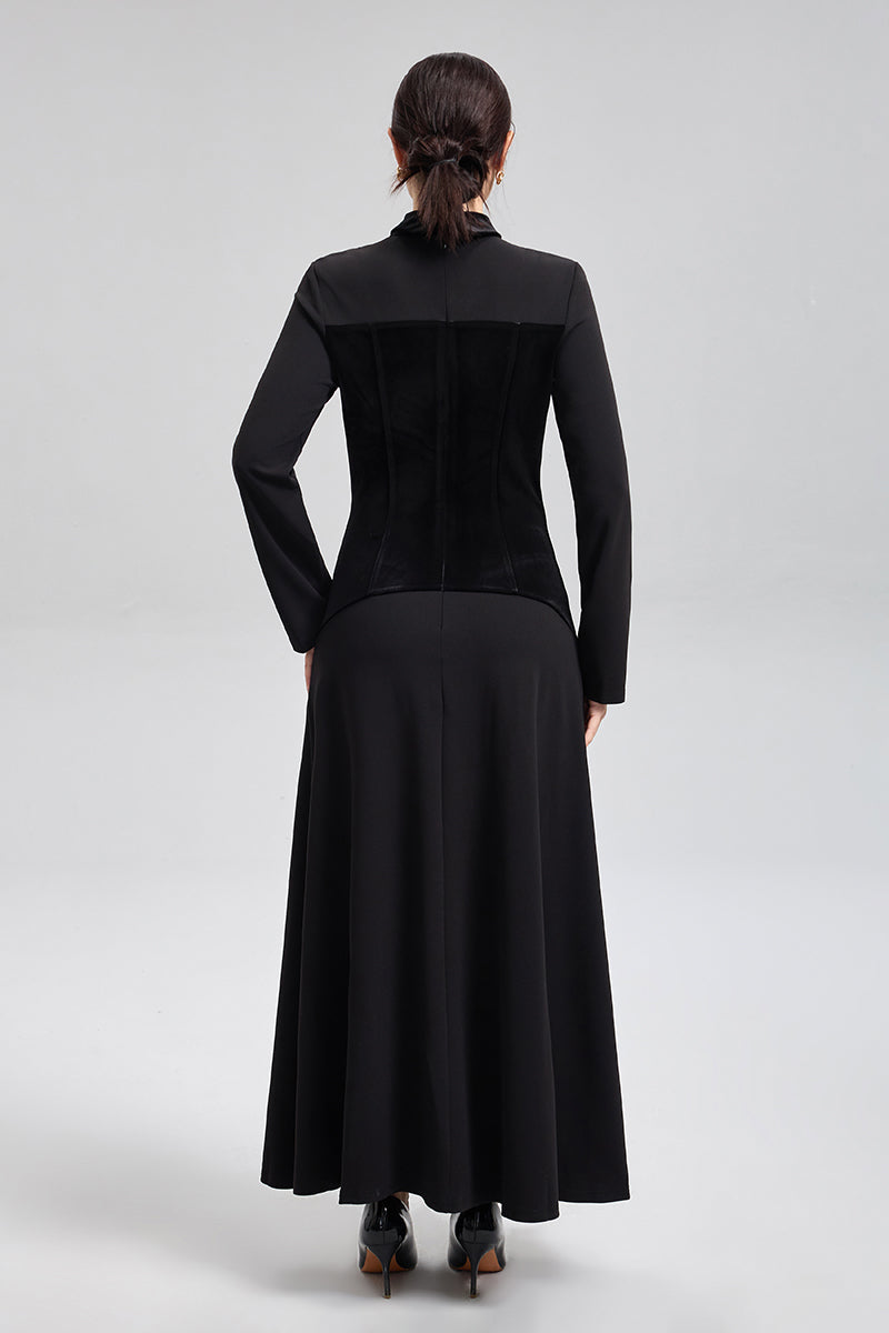 فستان ماكسي بصدريّة كورسيه