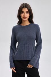 كنزة محبوكة مضلّعة