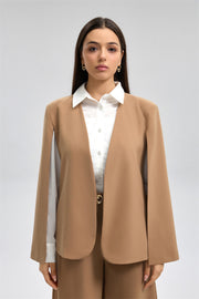 جاكيت بليزر بقصة كاب