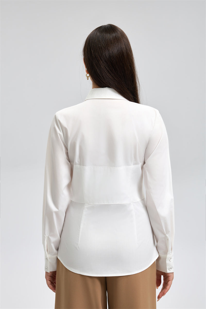 Womens Classic Button Front Shirt