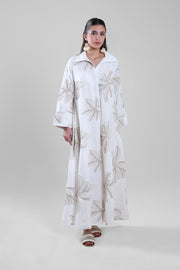 Maxi Dress with Botanical Print