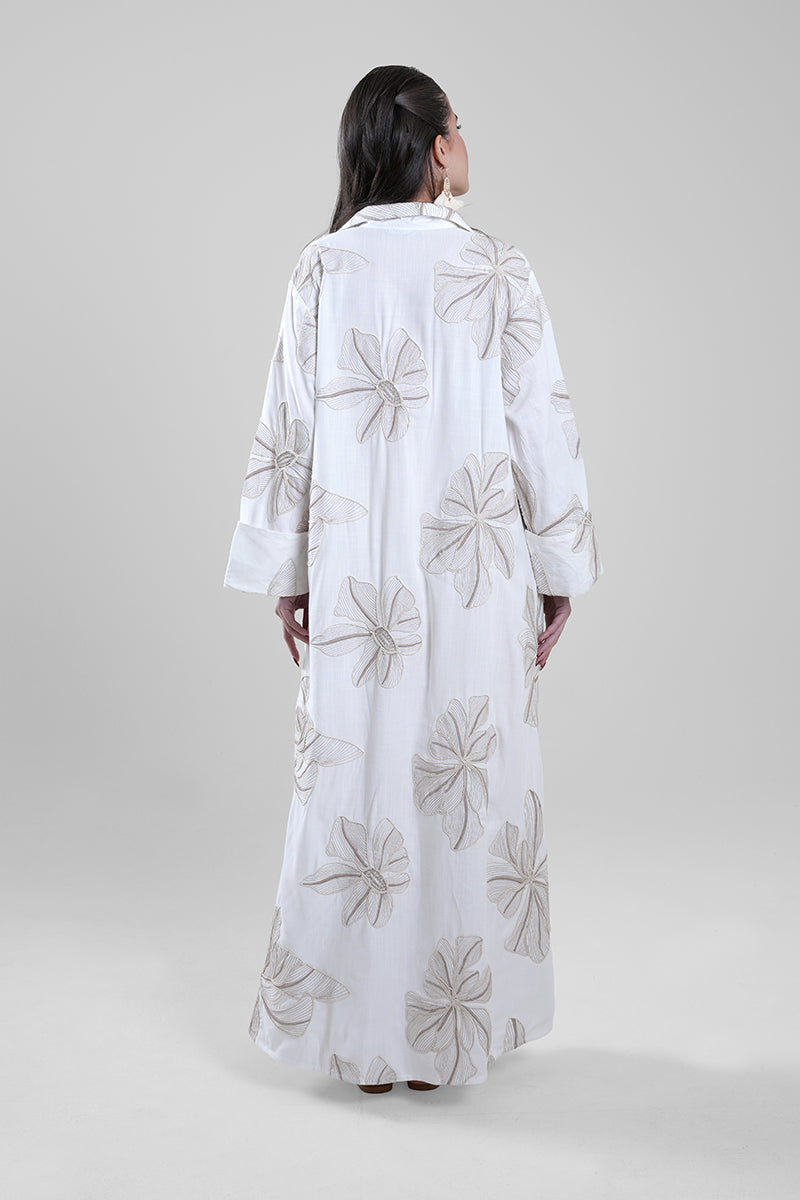 Maxi Dress with Botanical Print