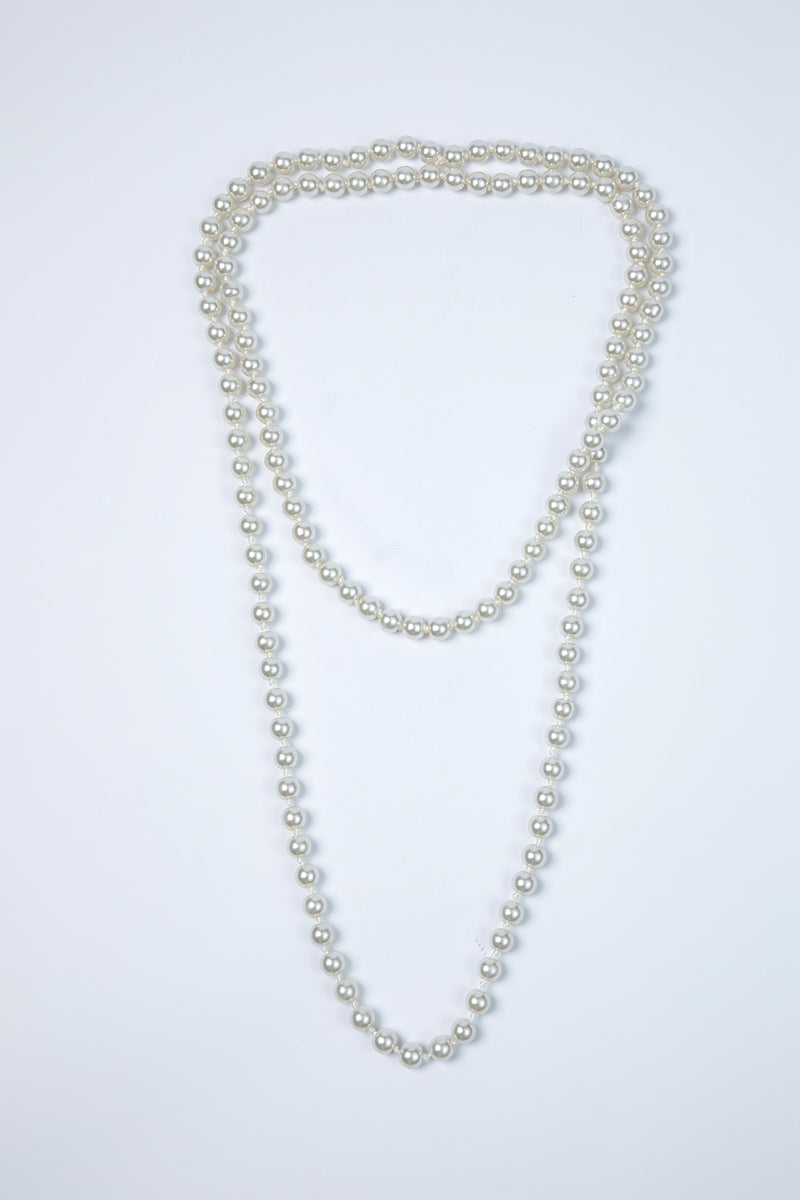 Classic Long Pearl Necklace