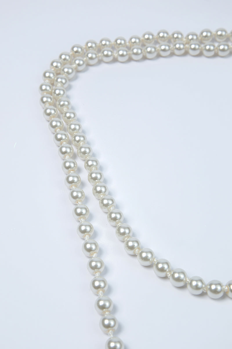 Classic Long Pearl Necklace