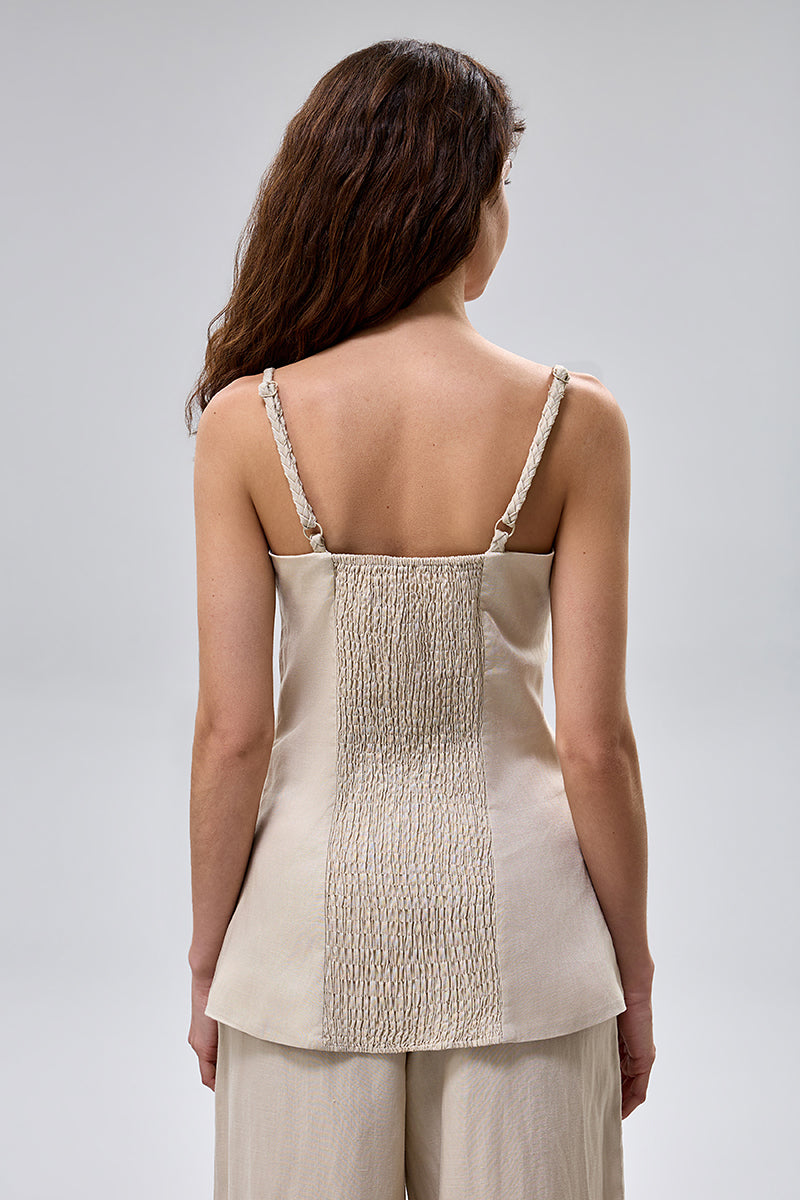 Braided Strap Sleeveless Top