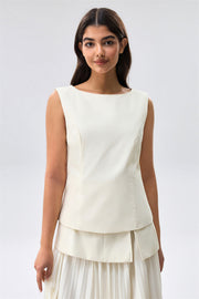 Sleeveless Tailored Top