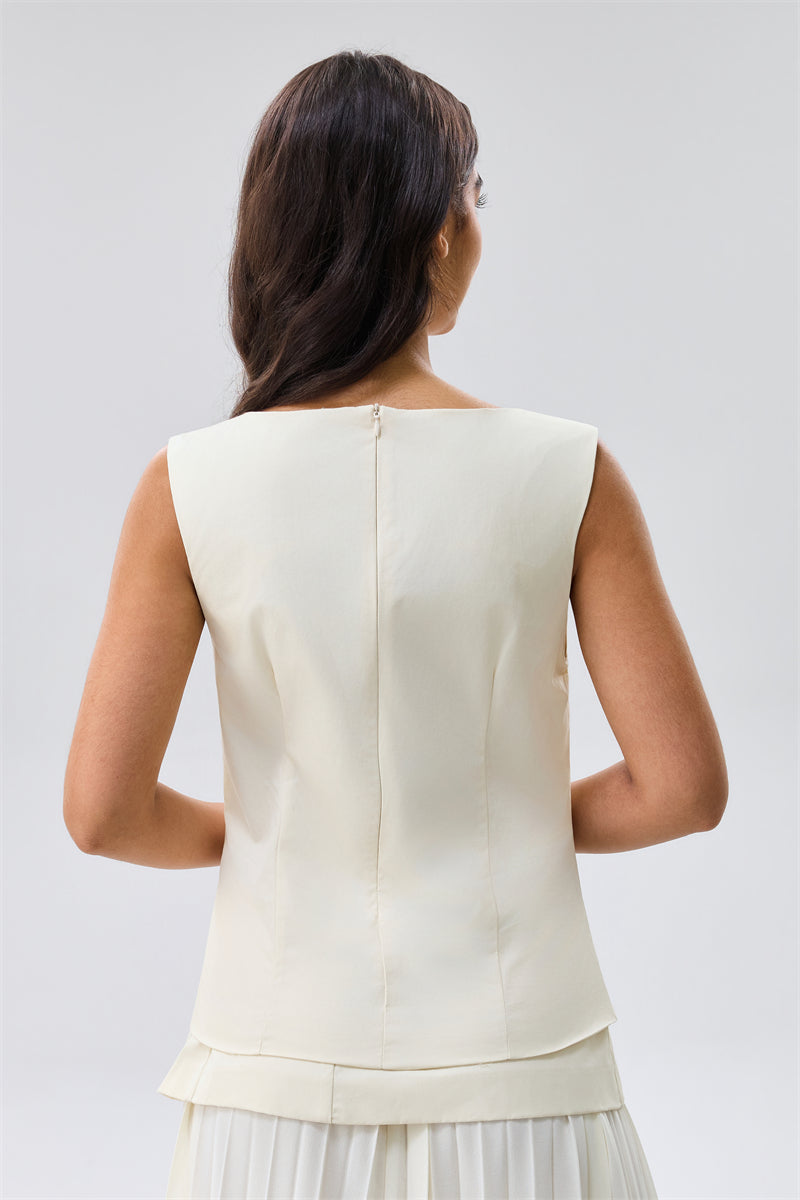 Sleeveless Tailored Top