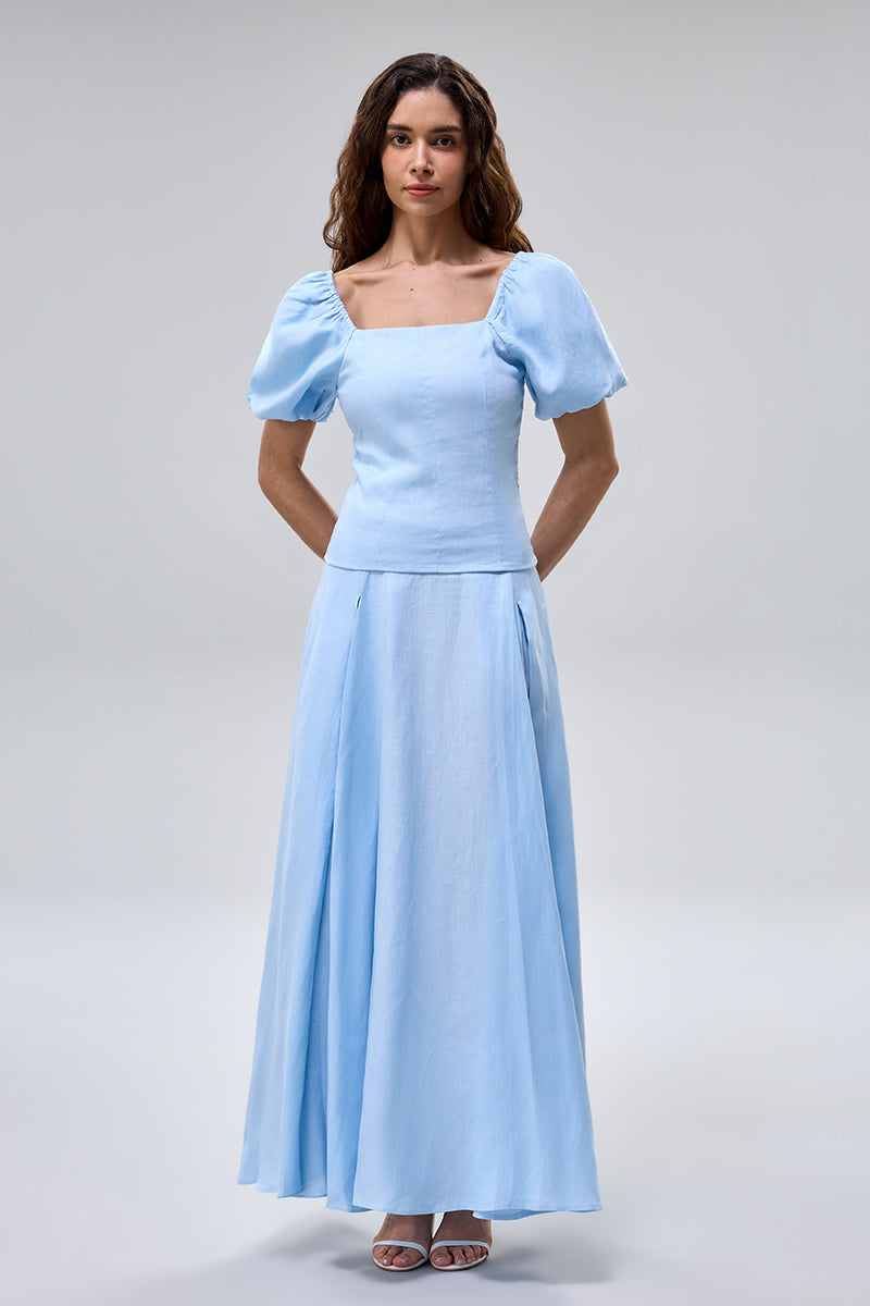 تنورة ماكسي بحزام